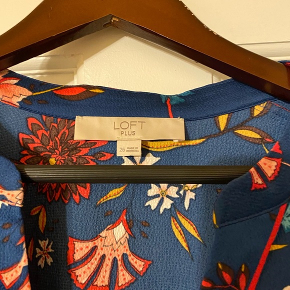 LOFT Floral Blouse | Size 26 - Picture 4 of 4